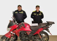Policía de Santander recupera motocicleta hurtada en el 2021 imagen de la publicación