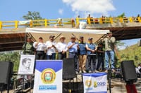 Apertura de Puente Militar Bocas del Opón inaugurado sobre el río Quiratá en Santander imagen de la publicación