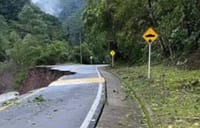 Derrumbes y bloqueos en el sur de Santander afectado por la fuerte temporada de lluvias imagen de la publicación