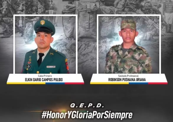 Ejército Nacional perdió dos héroes en enfrentamiento con el Clan del Golfo
