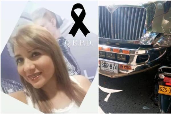 Eddy Mantilla no resistió el choque con una turbo en Puerto Wilches