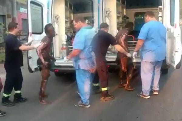VIDEO. Joven sufrió graves quemaduras intentando robar cables de alta tensión