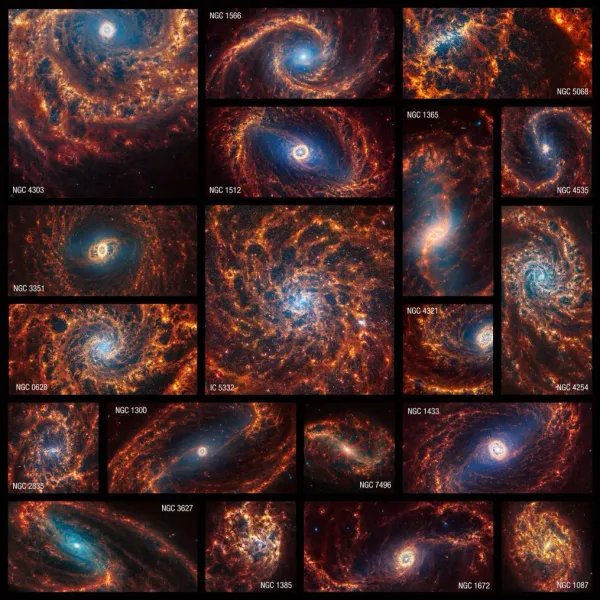 Telescopio espacial James Webb reveló  imágenes de Galaxias Espirales