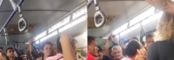VIDEO. Mujeres se enfrentan a golpes en un bus urbano por infidelidad