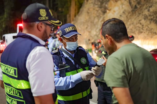 Reaparecen operativos de alcoholemia en Girón tras 5 años de ausencia