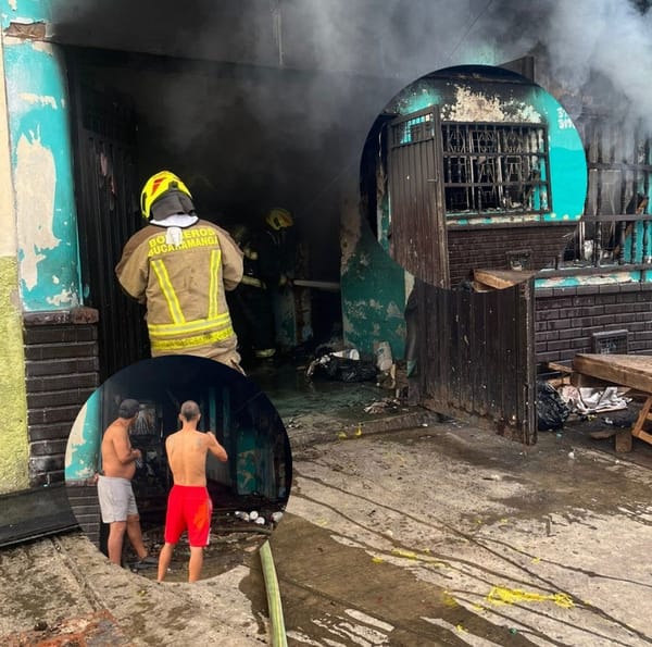Aparente pelea de pareja terminó con un incendio