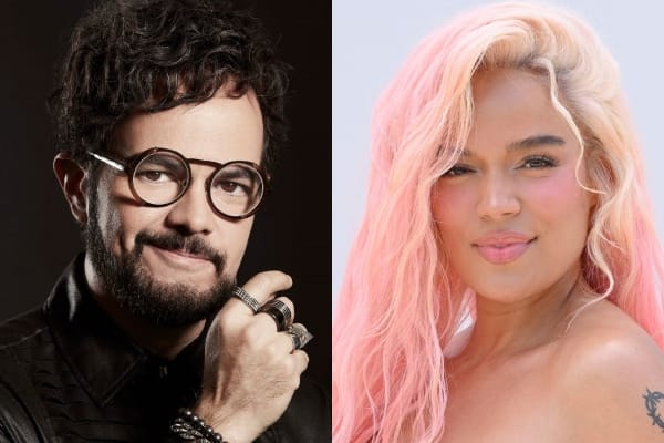 Aleks Syntek tira el álbum "mañana será bonito" de Karol G al inodoro