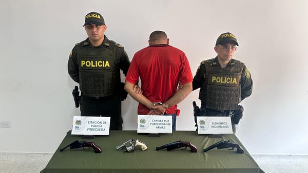 A ‘Jorge’ lo sorprendieron armado y cargado en Bucaramanga