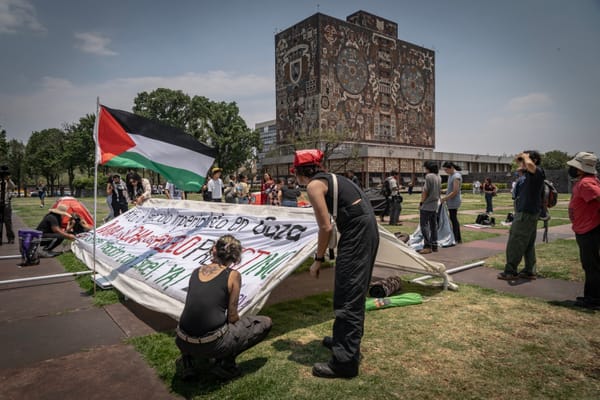 Estudiantes de la Ciudad de México alzan la voz por Palestina