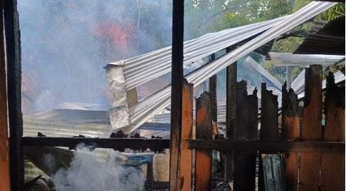 Familia quedó en la ruina tras incendio en Cimitarra