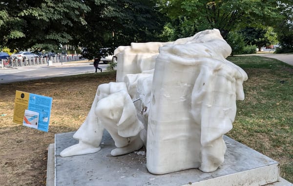 Calor extremo en Washington D.C.: Estatua de Abraham Lincoln pierde la cabeza