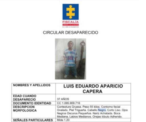 Ñeo Peque’ se desapareció hace dos semanas en Girón