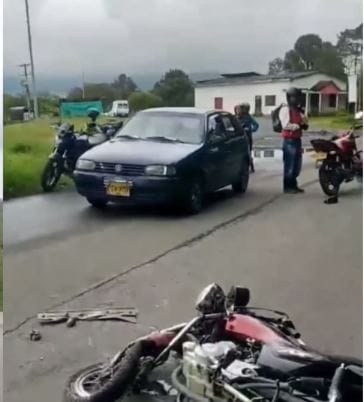 En una moto joven santandereano vivió su último suspiro