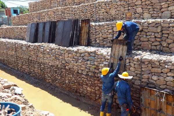 Muro de contención en Convivir beneficiará a 3.000 residentes de Girón