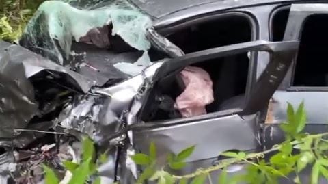 De milagro se salvó hombre tras quedar aplastado por tractocamión