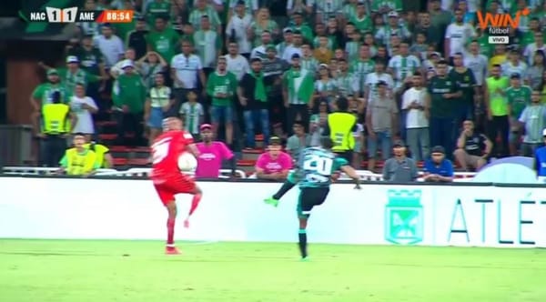 Sigue la Polémica tras el penal que le pitaron a Nacional vs América de Cali