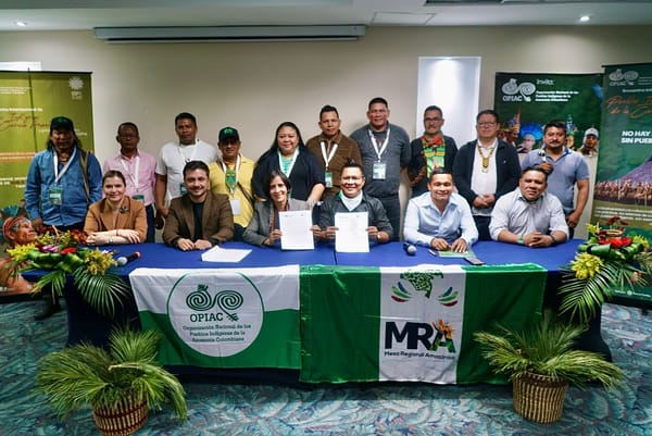 Colombia firma pacto con los pueblos indígenas para proteger la Amazonía