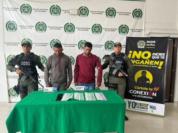 En plena extorsión cayó par de jovencitos en Bucaramanga