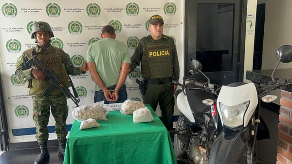 Lo sorprendieron con 5,300 dosis de base de cocaína en Yondó