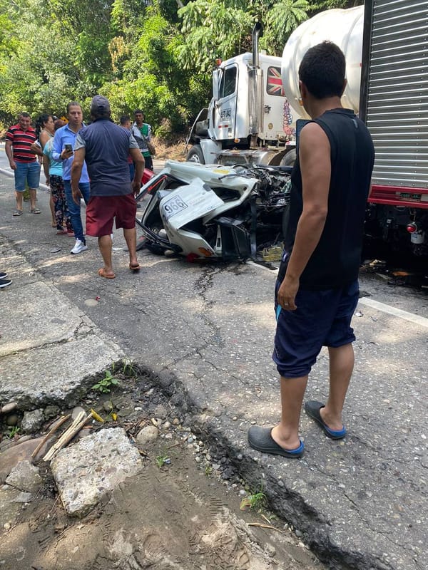 VIDEO. Accidente fatal entre La Lizama y Sabana de Torres
