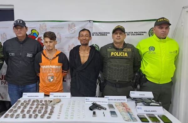 Par de jíbaros cayeron cargados en Puerto Parra