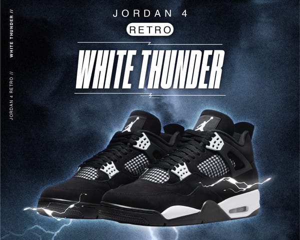 Air Jordan 4 "White Thunder": La combinación de tradición y modernidad