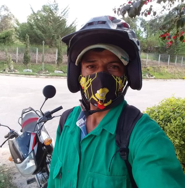 Una rama se le atravesó mortalmente a un motorizado