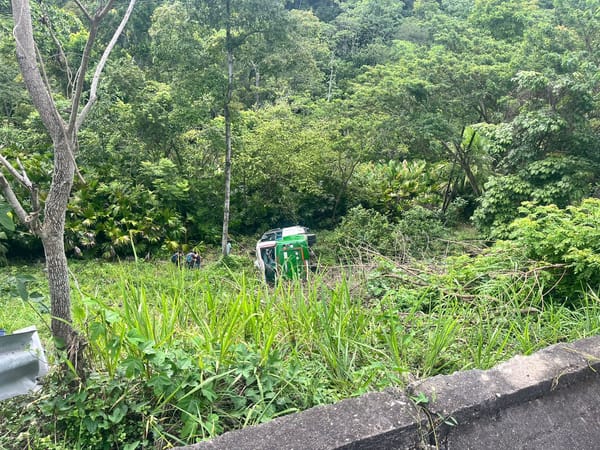 Accidente en la vía Bucaramanga-San Alberto dejó par de heridos