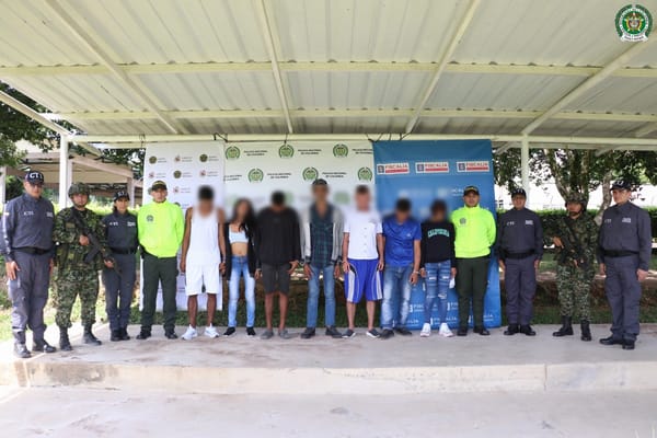 Capturan a siete presuntos expendedores de drogas en San Vicente de Chucurí