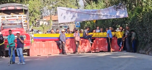 Ruta Bucaramanga - Zapatoca vía alterna para el bloqueo en Curos