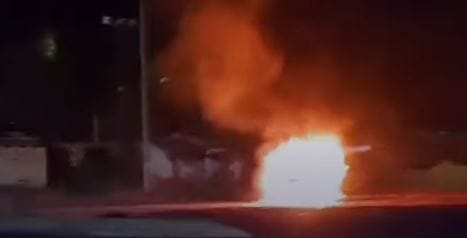 Extorsionistas habrían quemado un camión en El Llanito