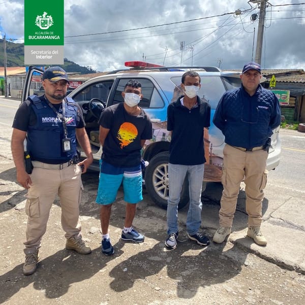 Par de extranjeros fueron expulsados de Bucaramanga por mala conducta