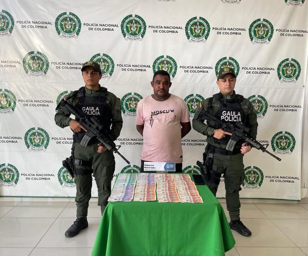 Capturan a presunto extorsionista en el centro de Bucaramanga