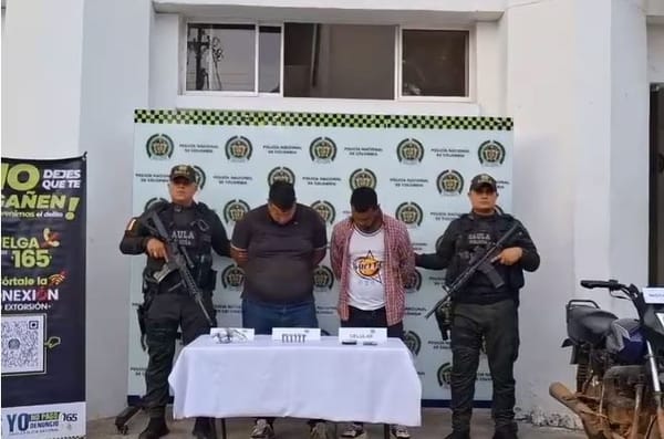 Extorsionistas cayeron presos en zona del Magdalena Medio