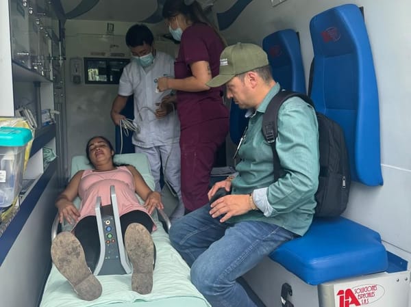 VIDEO. Traslado aéreo salva a mujer embarazada en San Vicente de Chucurí