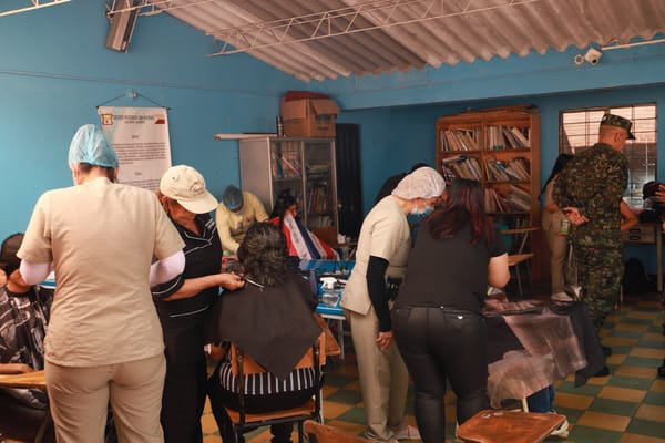 Ejército Nacional llevó salud y recreación a 300 habitantes de California