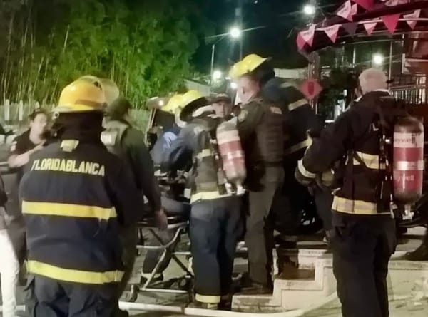 Pelea de pareja terminó con incendio en Floridablanca
