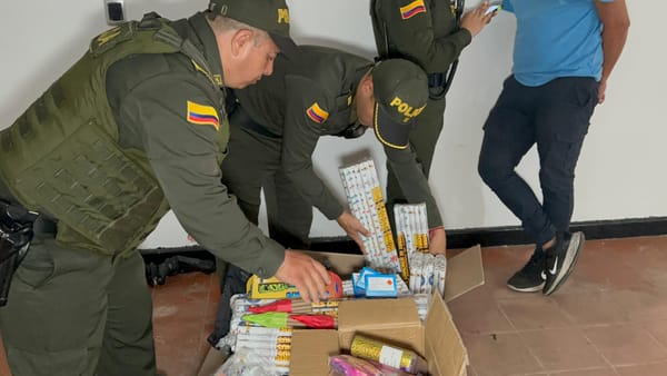Masiva incautación de pólvora en Bucaramanga