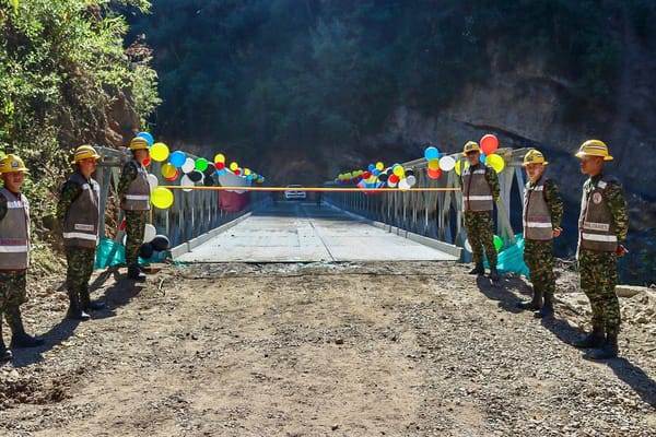 San Andrés (S) vuelve a estar conectado tras instalación de puente tipo Acrow