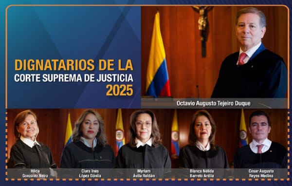 El Magistrado Octavio Augusto Tejeiro Duque es el nuevo presidente de la Corte Suprema de Justicia