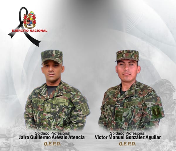 Mueren dos soldados en medio de posible “fuego amigo” en Saravena (Arauca)