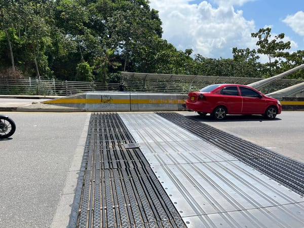 Autoridades 'le metieron mano' a las rejillas deterioradas en el Viaducto La Novena