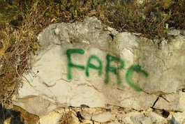 Alarmante aparición de grafitis de las disidencias de las Farc en Bolívar (S)