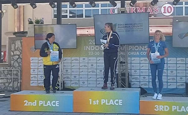 Podio de plata para María Eugenia en World Masters Athletics