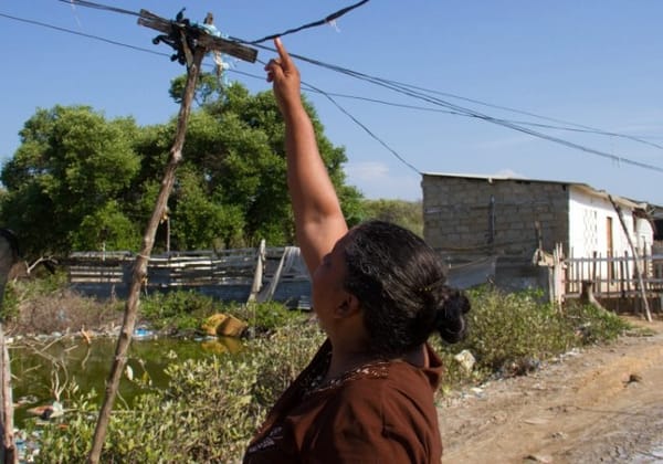 Comunidad exige la mejora del servicio de energía en el sur de Bolívar