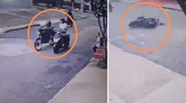 Cayó venezolano que tumbó de la moto a una mujer por robarle
