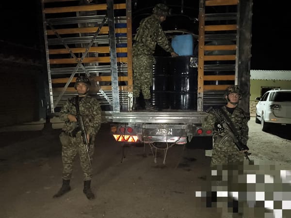 Incautados 8.700 galones de acetona que iban para el Catatumbo