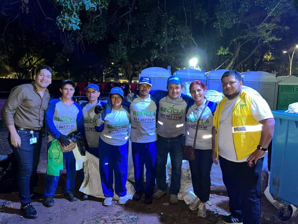 EMAB recolectó 394 kilos de reciclaje tras festival de hamburguesas