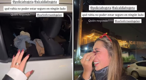 “Qué rabia vivir en Bogotá”: Presentadora denuncia millonario robo