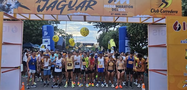 Laura Cusaría y Yhon Escamilla ganadores de la Media Maratón del Sol en Barrancabermeja